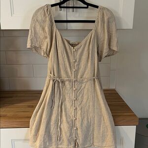 Abercrombie linen blend mini dress